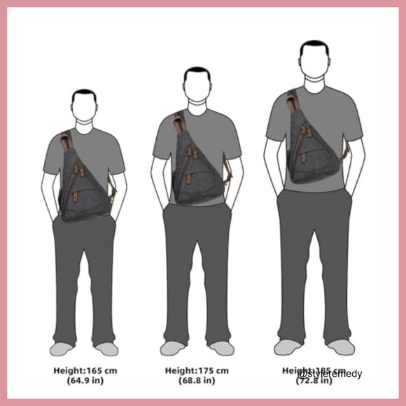 Canvas Sling Bag Crossbody Backpack Casual Daypack Water Resistant - Picture 7 of 7